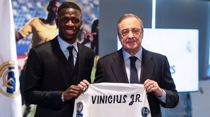 Vinicius Jr. signing for Real Madrid